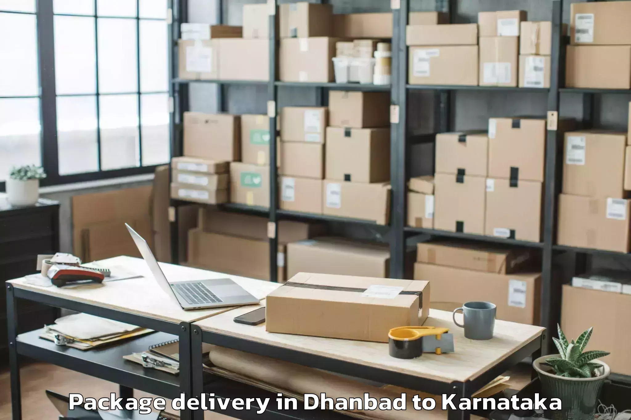 Reliable Dhanbad to Tallur Package Delivery